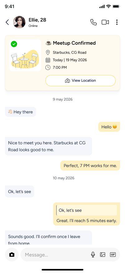 VIBEEIT Chat screen